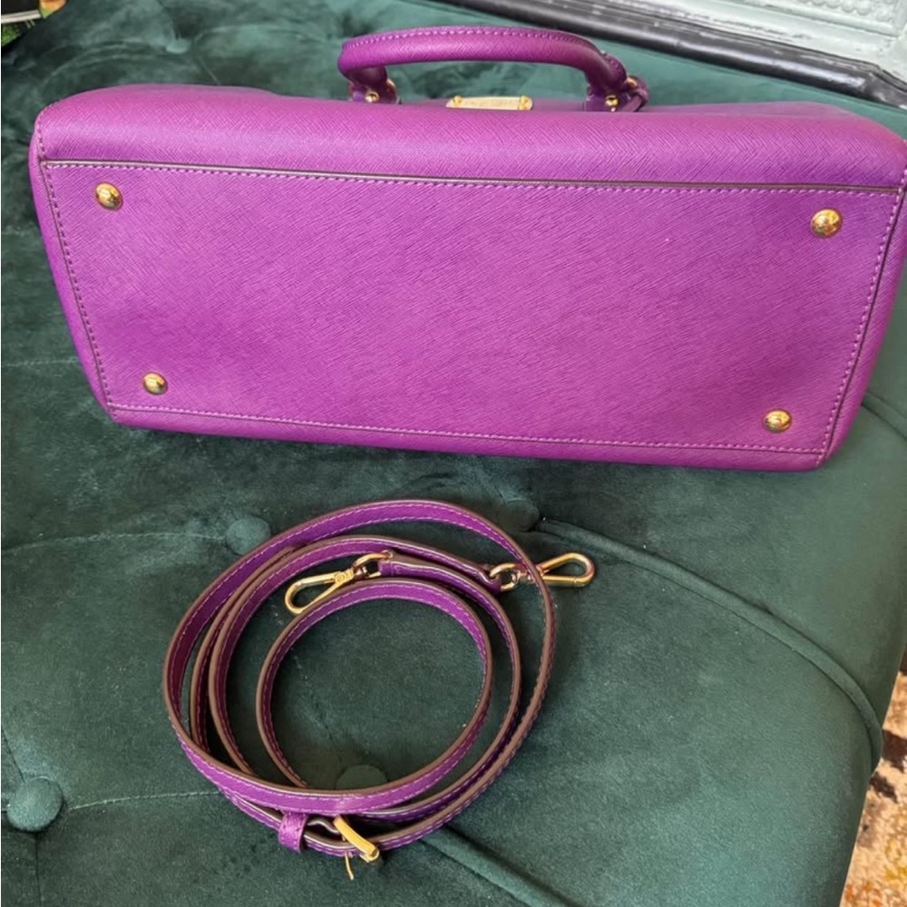 Michael Kors Vibrant Purple Satchel - Picture 2 of 5